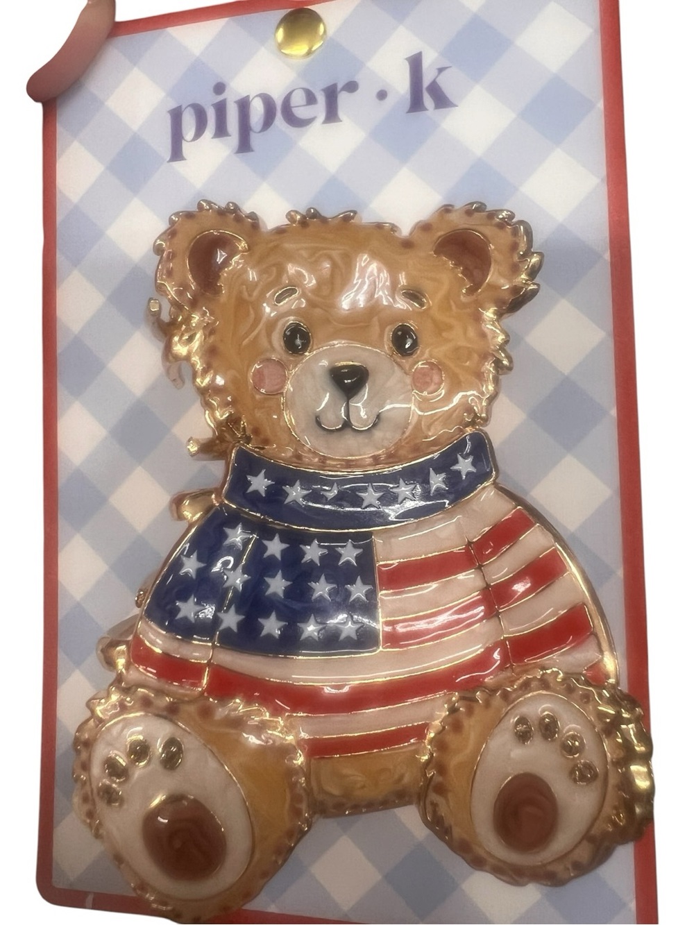 Piper K Hair Clips pick 1 Lobster, Crab, Tropical, Patriotic Bear, Fruits, New - Picture 9 of 15